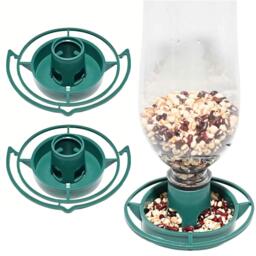 2 X Hanging Bottle Top Wild Bird Feeder Kit Repurpose Plastic Bottles