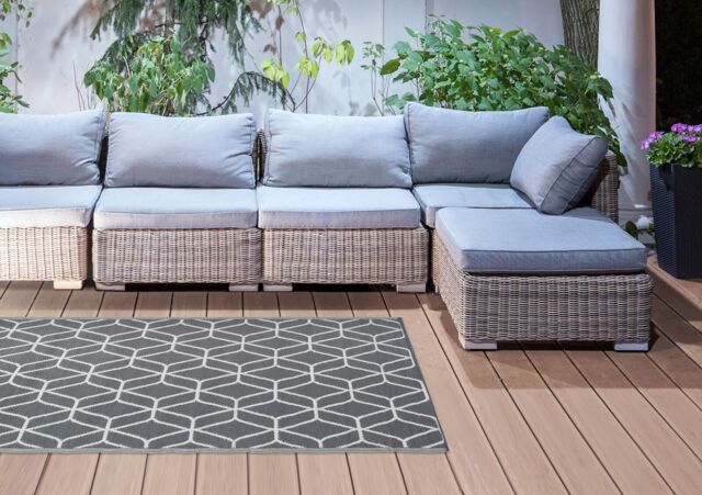 Outdoor Rug 120cm X 180cm Patio Garden Decking Reversible Waterproof