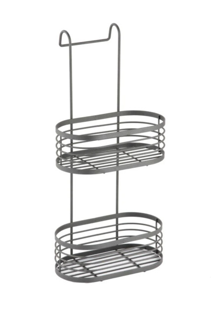 Blue Canyon 2 Tier Over Shower Screen Caddy Grey