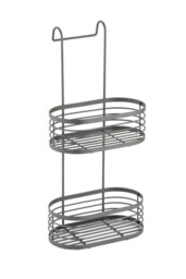 Blue Canyon 2 Tier Over Shower Screen Caddy Grey