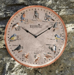 Smart Garden Birdberry 12in Outdoor Garden Wall Clock Hand-painted