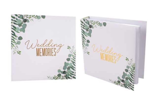 Perfect Day Wedding Photo Album Green Floral 200 Photos 6x4”
