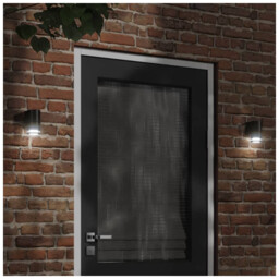 Outdoor Wall Light Black Die-cast Aluminium Pc Diffuser