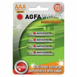 4 X Aaa Solar Garden Light Agfa Rechargeable Batteries 1.2v 400mah