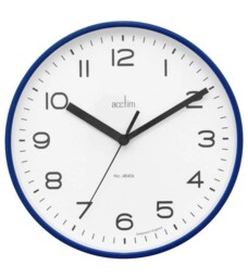 200mm Runwell Wall Clock, Midnight Blue - 22619