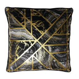 Sale Arthouse Gold Marble Geometric Luxury Art Deco Cushion & Filling