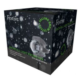 Festive Led Snowfall Light Projector - White Christmas Lights