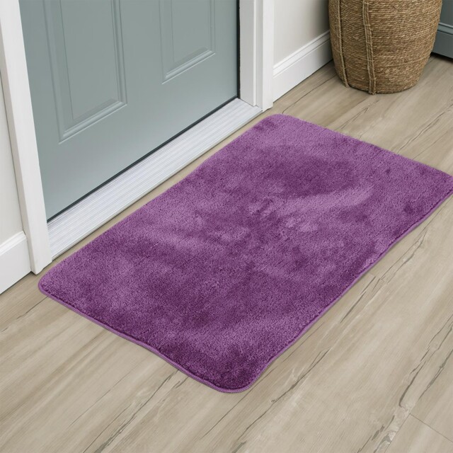 Bath Mat 60x90cm Soft Non Slip Bathroom Rug Washable Plush Floor