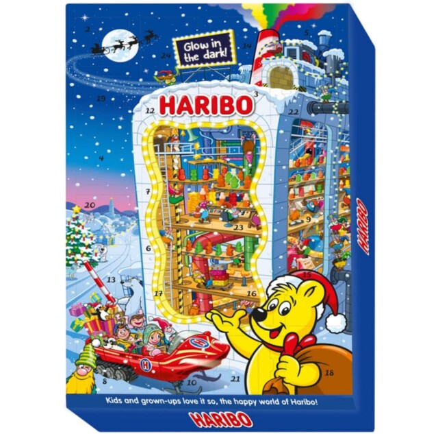 Haribo Christmas 2025 Glow In The Dark Advent Calendar 300g