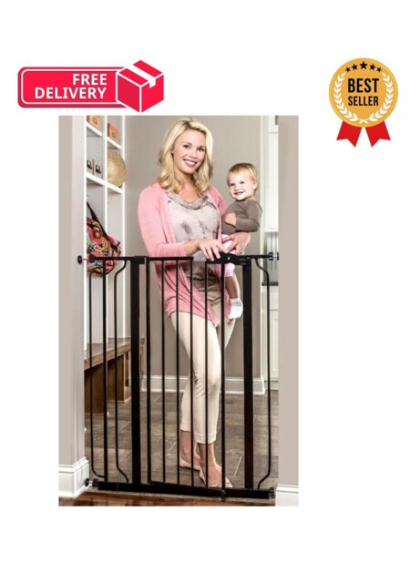 Regalo Easy Step Walk Thru Baby Safety Gate With Included Extension