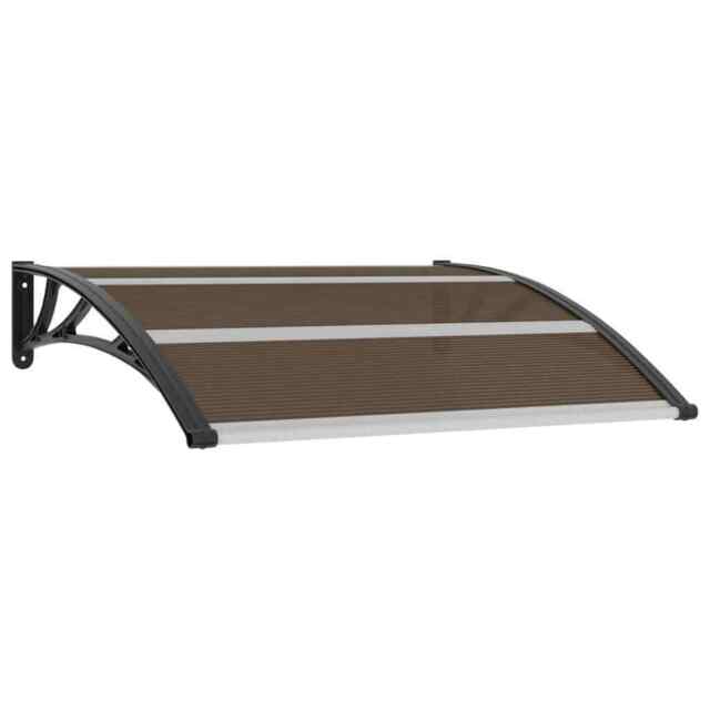 Door Canopy Black 120x100 Cm Pc Vidaxl