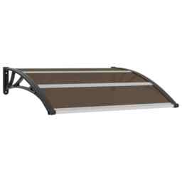 Door Canopy Black 120x100 Cm Pc Vidaxl