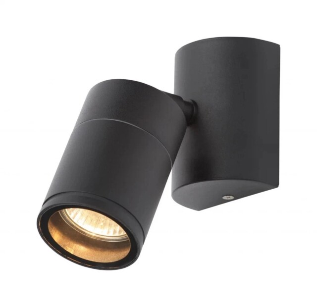 Outdoor Wall Light Black Islay Down Spot Ip44 Marine Grade Coast