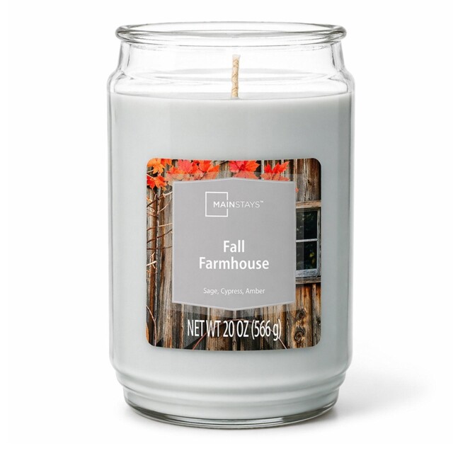 Mainstays Fall Farmhouse Scented Candle 20oz