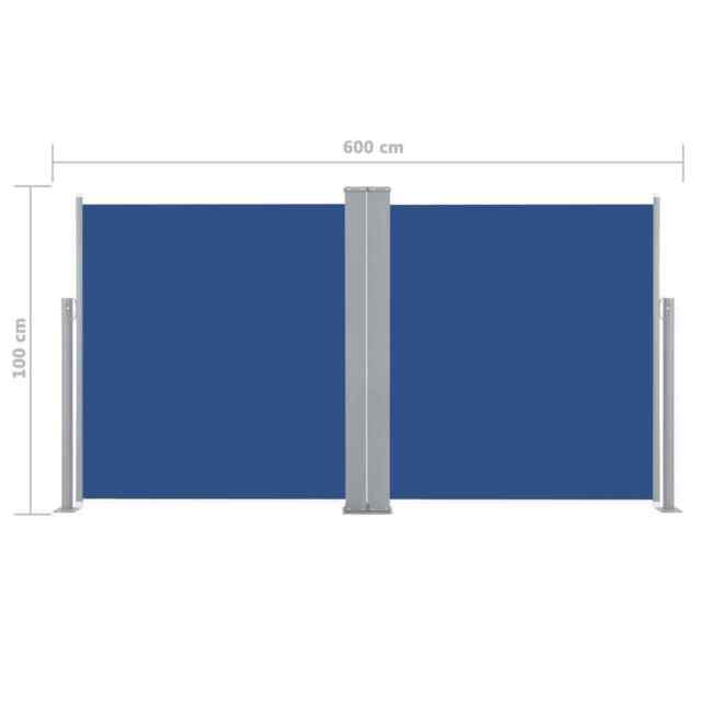 Garden Side Awning Windbreaker Sunshade Retractable Double-sided