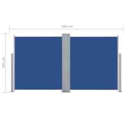 Garden Side Awning Windbreaker Sunshade Retractable Double-sided
