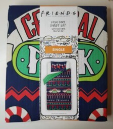 Friends Tv Show 🎄 Christmas 🎄 Fair Isle Single Duvet Cover Set