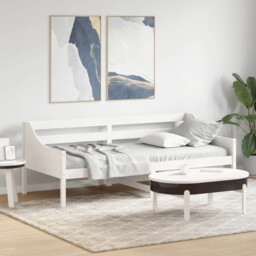Day Bed Without Mattress White 80x200 Cm Solid Wood Pine Vidaxl