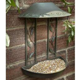 Peckish Secret Garden Wall Hanging Metal Seed Feeder Wild Bird Feeder
