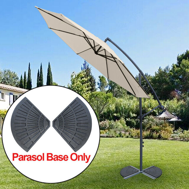 Banana Cantilever Parasol Base Weights Garden Patio Umbrella Stand 2