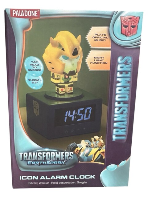 Transformers Earthspark Bumblebee Icon Alarm Clock Led Night Light
