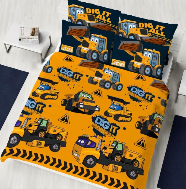 Jcb Double Duvet Cover My 1st Jcb Joey Design Reversible Bedding Set