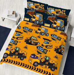 Jcb Double Duvet Cover My 1st Jcb Joey Design Reversible Bedding Set
