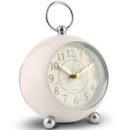 Neucox Silent Bedside Clocks Battery Operated Non Ticking 9.597 Cm,