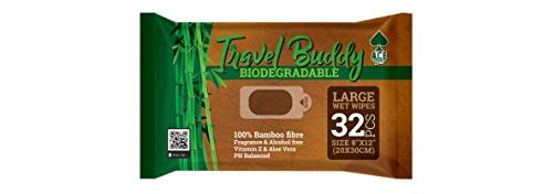 Large Body Wet Wipes - No Rinse Bath Or Shower Bamboo Wipe -