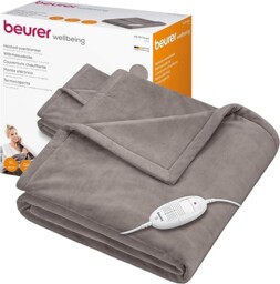 Beurer Hd75 Electric Blanket With 6 Temperature Settings, Soft Heated