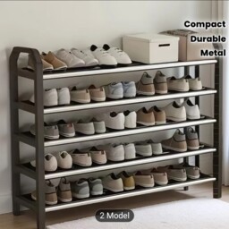 Shoe Rack 5 Tier Stand Compact Space Saving Shoes Storage Organiser