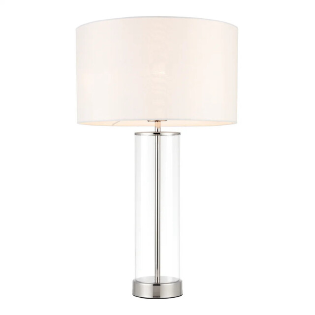 Touch Table Light Silver Lessina Bright Nickel Vintage White 350mm