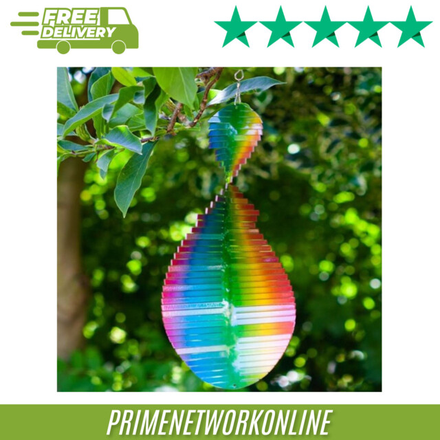 Smart Garden Rainbow Wave Wind Spinner Decoration – 45cm 100% Original