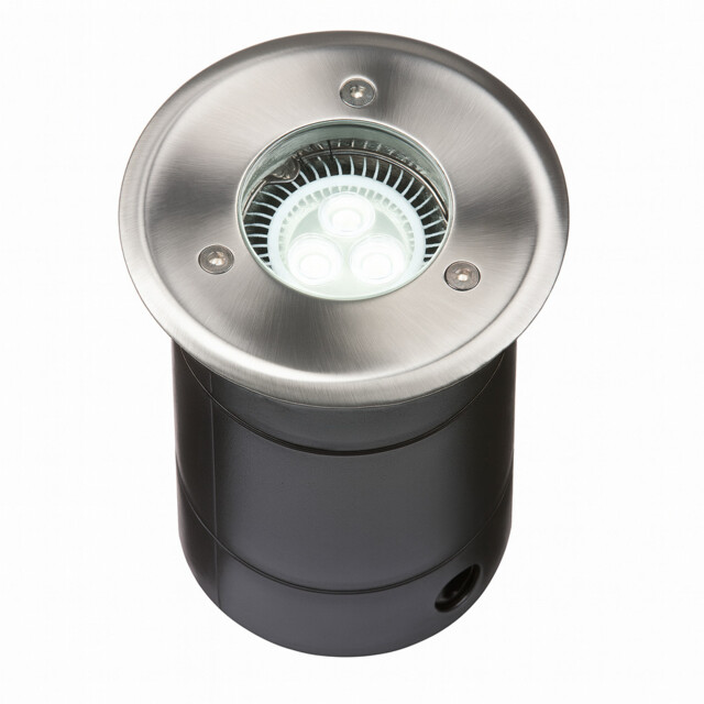 Knightsbridge Gu10 Modern Outdoor Recessed Decking Light Walkover