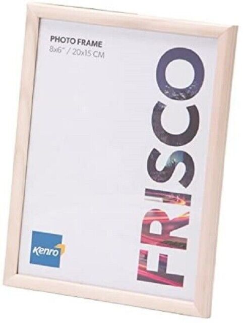 "Frisco 8""x6'' Whitebrush Wood Photo Frame"