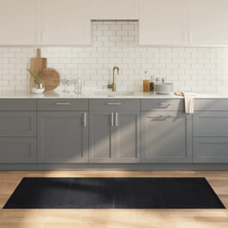 Bamboo Rug Dark Brown 80x200 Cm Non-slip Bamboo/pp Natural Modern