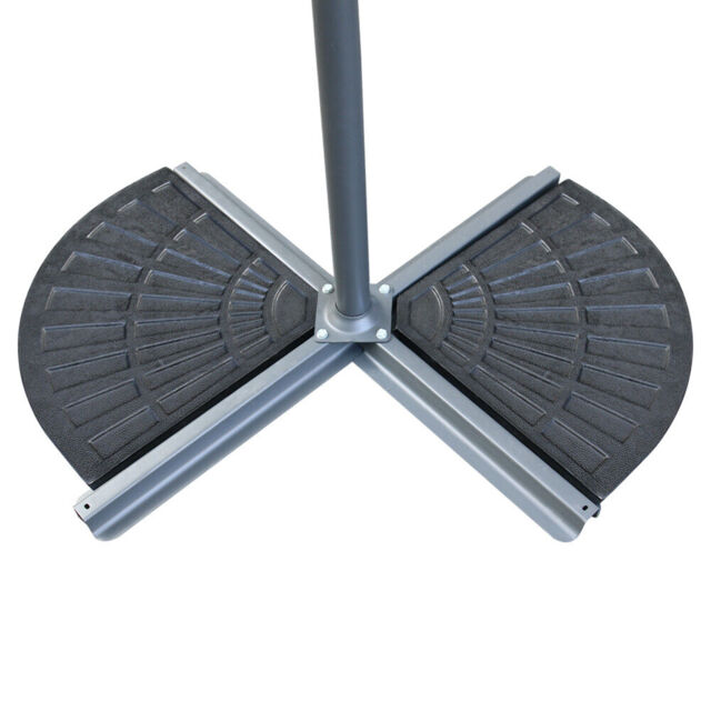 2pcs Heavy Duty Garden Cantilever Parasol Base Weights Umbrella
