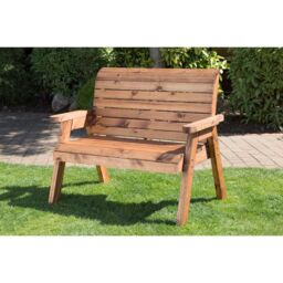 Charles Taylor 2 Seater Wooden Garden Bench Hand Made Traditional