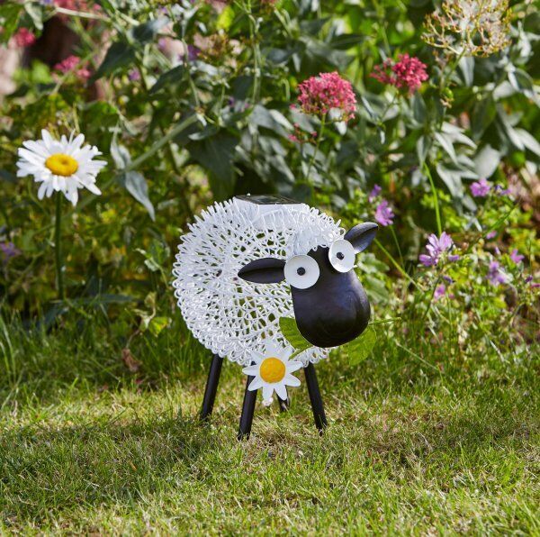 Solar, Colour Changing Sheep Light Garden Ornament.