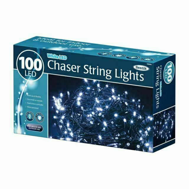 100 Led Warm White Chaser Christmas Lights-indoor/outdoor Fairy