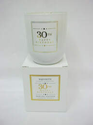 Xquisite Spring Cotton Scented Candle Glass Jar 30 Th Happy Birthday