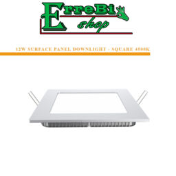 Floodlight Panel Led Recessed Square Surface 12w Light 4500k° Natural