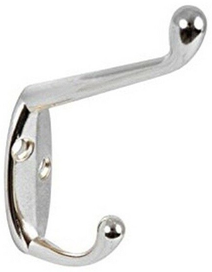 Securit Door Wall Clothes Metal Double Hat & Coat Hooks Hanger