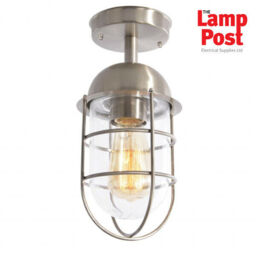 Forum Kari Porch Ceiling Light Ip44 - Choose Stainless Steel Or Black