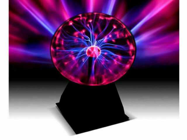 "Wicked Gizmos 8"" Electric Plasma Ball Night Light Touch Sensitive"