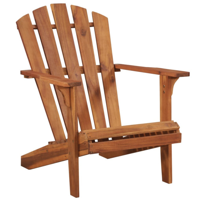 Adirondack Chair Brown Solid Acacia Wood 69.5x87x91 Cm Outdoor Patio