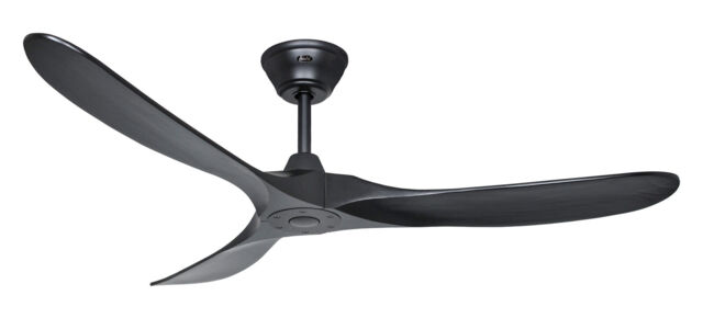Dc Ceiling Fan With Remote Low Energy Fan Eco Genuino Matt Black 152