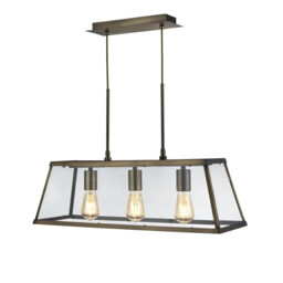 Ceiling Light Brass Voyager 3 Antique Searchlight 4613-3ab