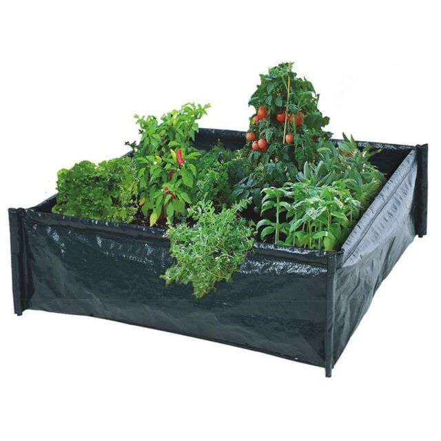 Raised Garden Flower Bed Planter Plant Pot Plastic Vegetable Herb Box
