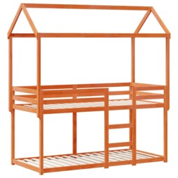 Bunk Bed With Roof Kids Twin Sleeper Bed Frame Loft Bed Solid Wood
